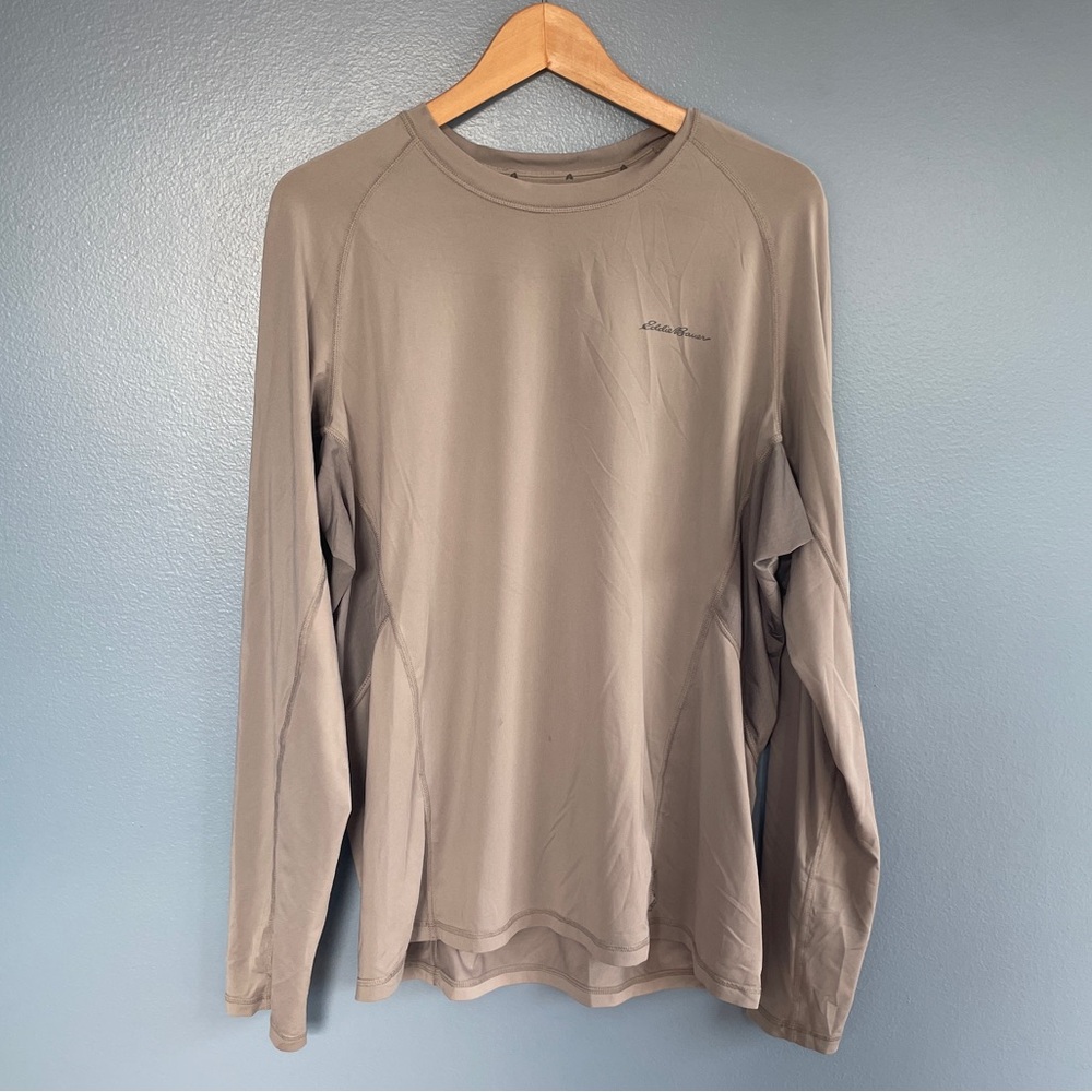 Eddie Bauer Taupe Long Sleeve Tee